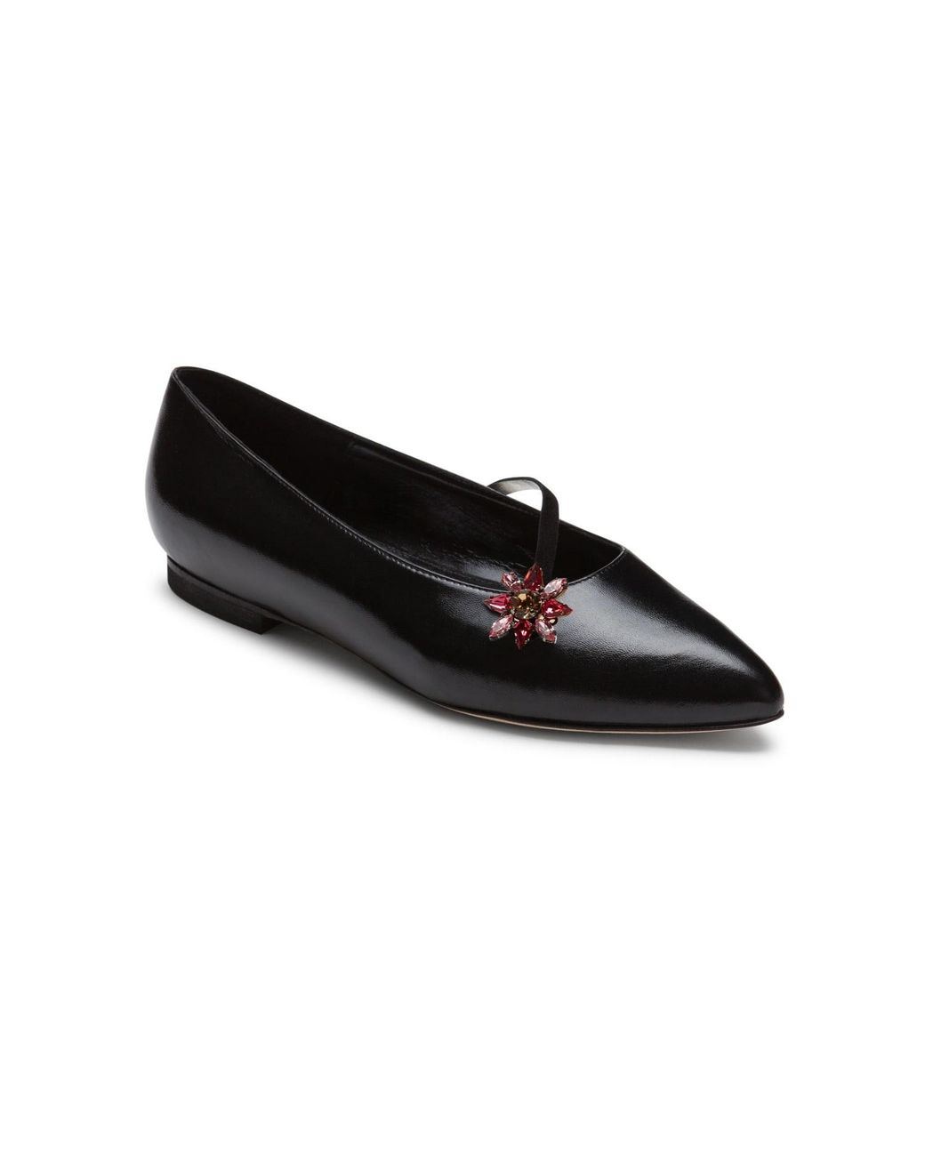 Alexis Isabel Anoki Black Leather Slippers Lyst