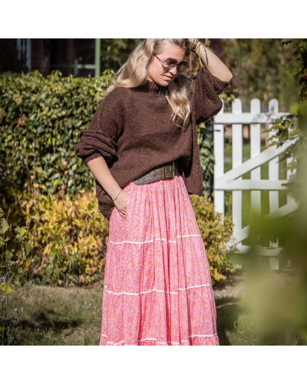 Jago's Tribe Pink Sunset Bloom Dress
