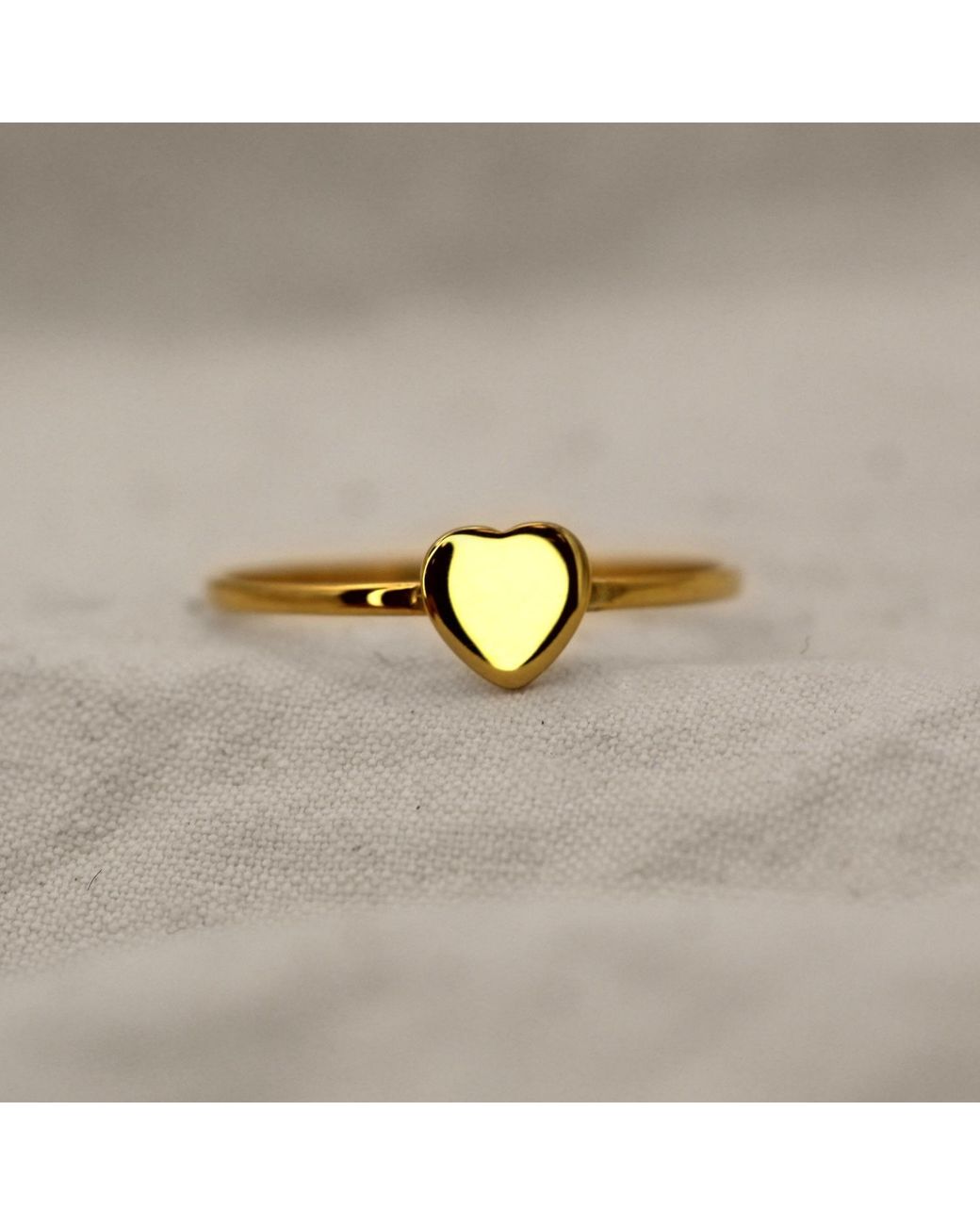 VicStoneNYC Fine Jewelry Yellow Lovely Cute Love Solid Ring