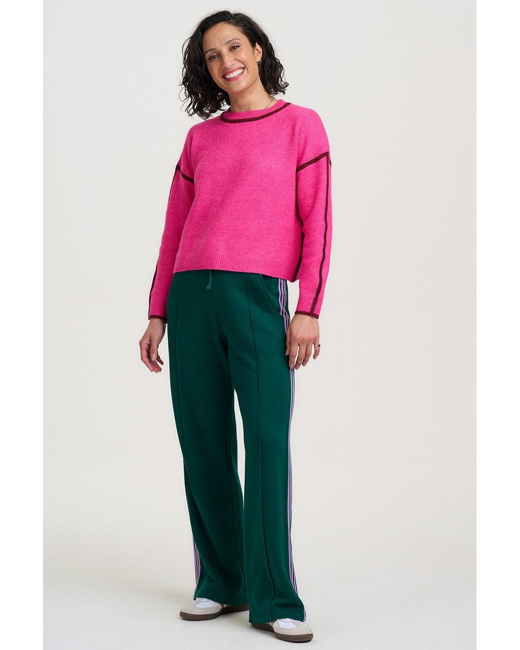 Sugarhill Green Enya Joggers Stripe