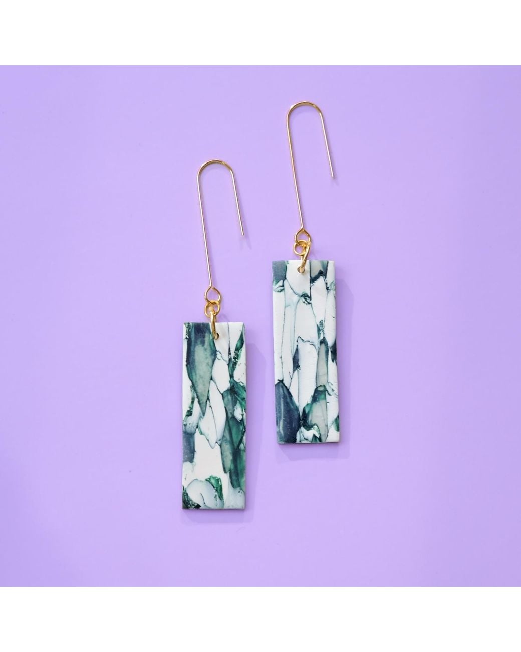 By Chavelli White Giulia Dangly Earrings