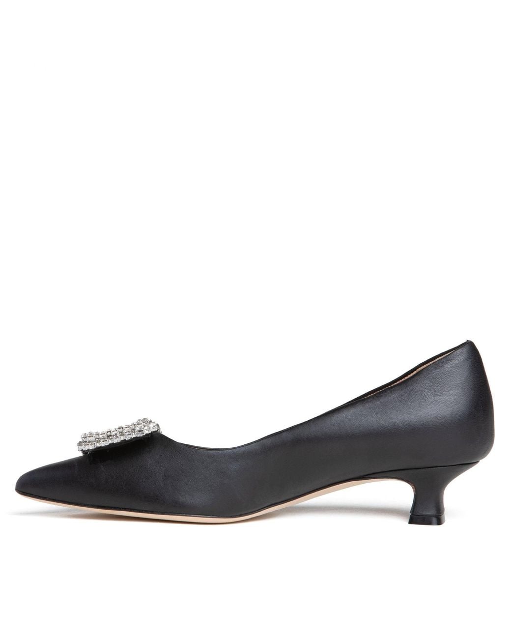 Beautiisoles by Robyn Shreiber Made in Italy Blue Elsie Leather Micro Heel Wedding Valentine Dressy Pump With Jewels