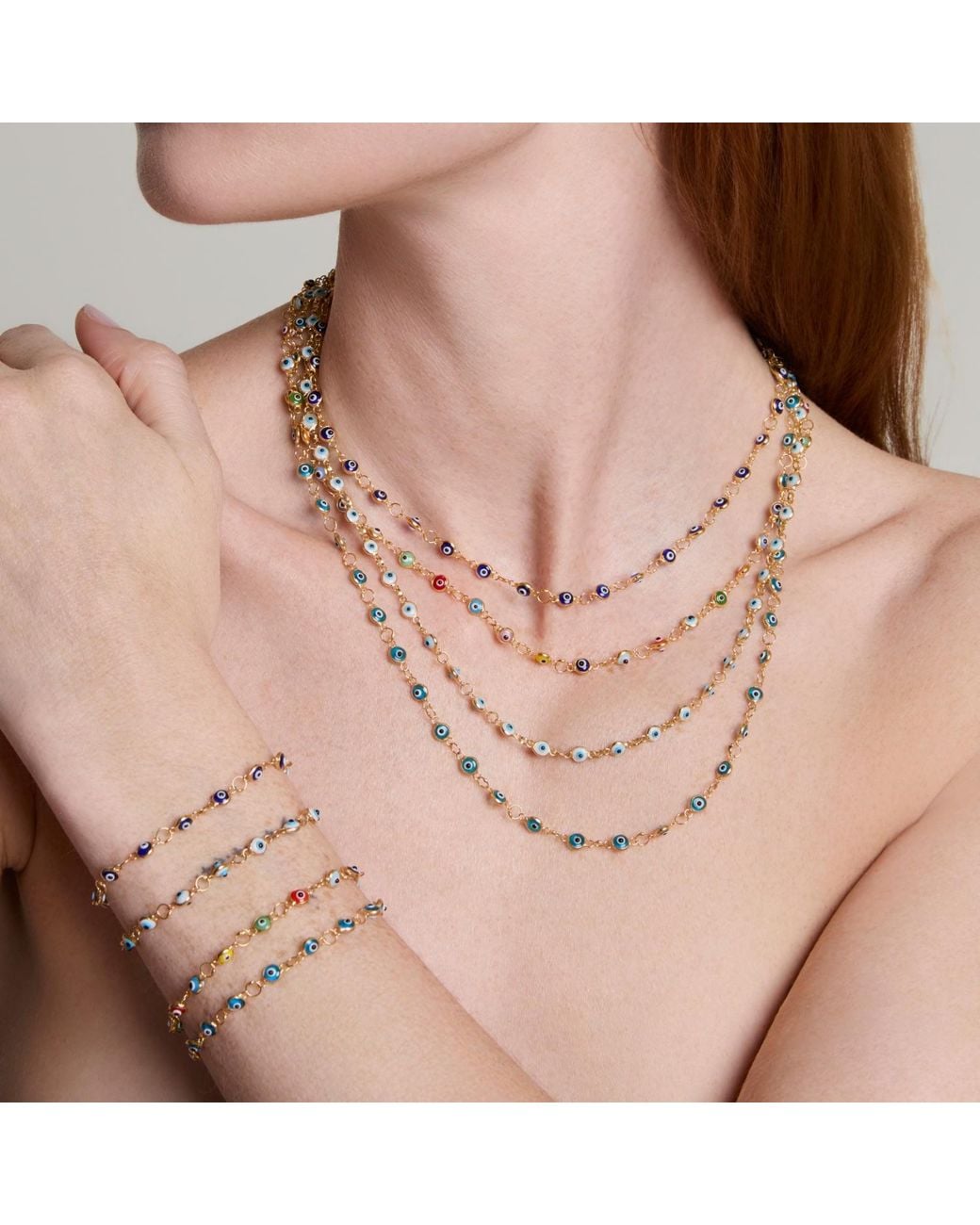 Ece London Metallic The Nazar Iii Necklace