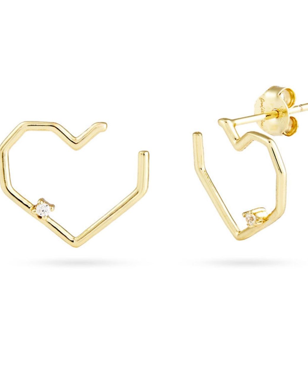 Onewildone Metallic Follow Your Heart Earrings