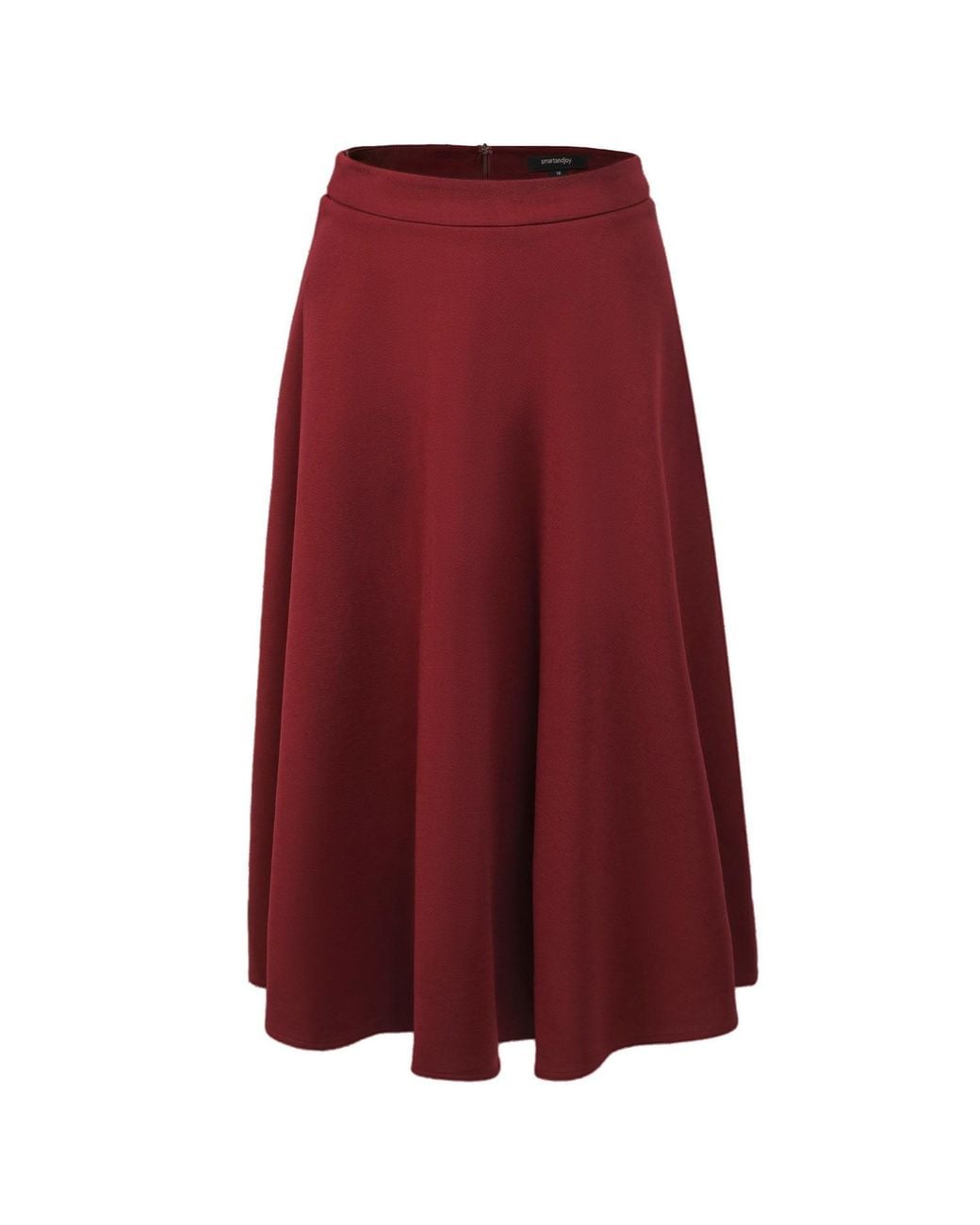 Smart and Joy Flared Knee-Length Skirt