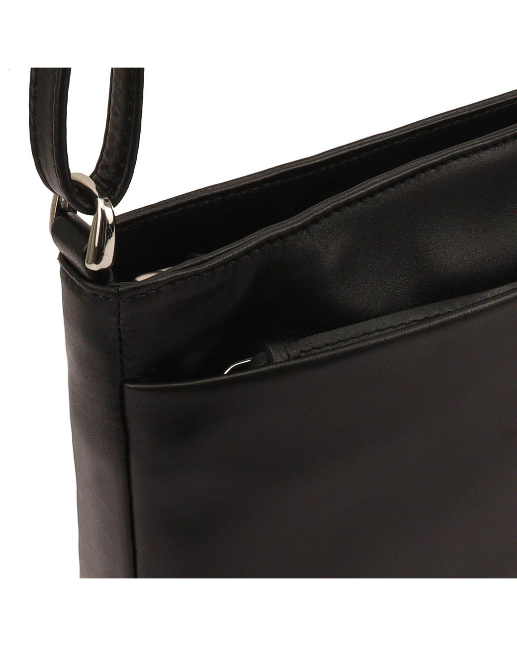 Lloyd Baker Black Tamarra Leather Crossbody Bag