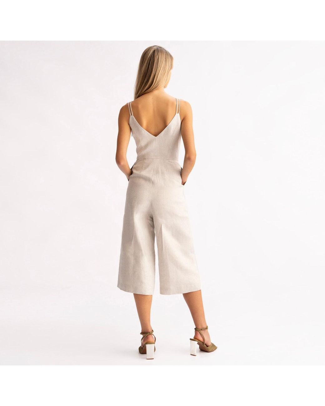 Emma Wallace White Shelly Jumpsuit