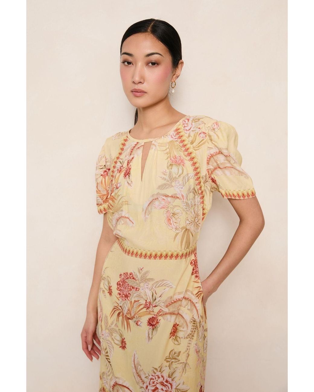Raishma Metallic Mavis Floral Dress