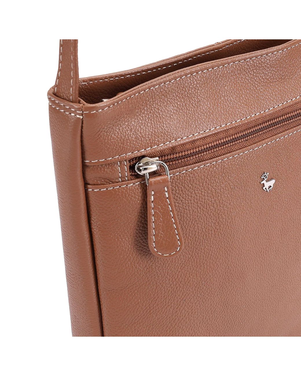 Lloyd Baker Brown Munnar Leather Crossbody