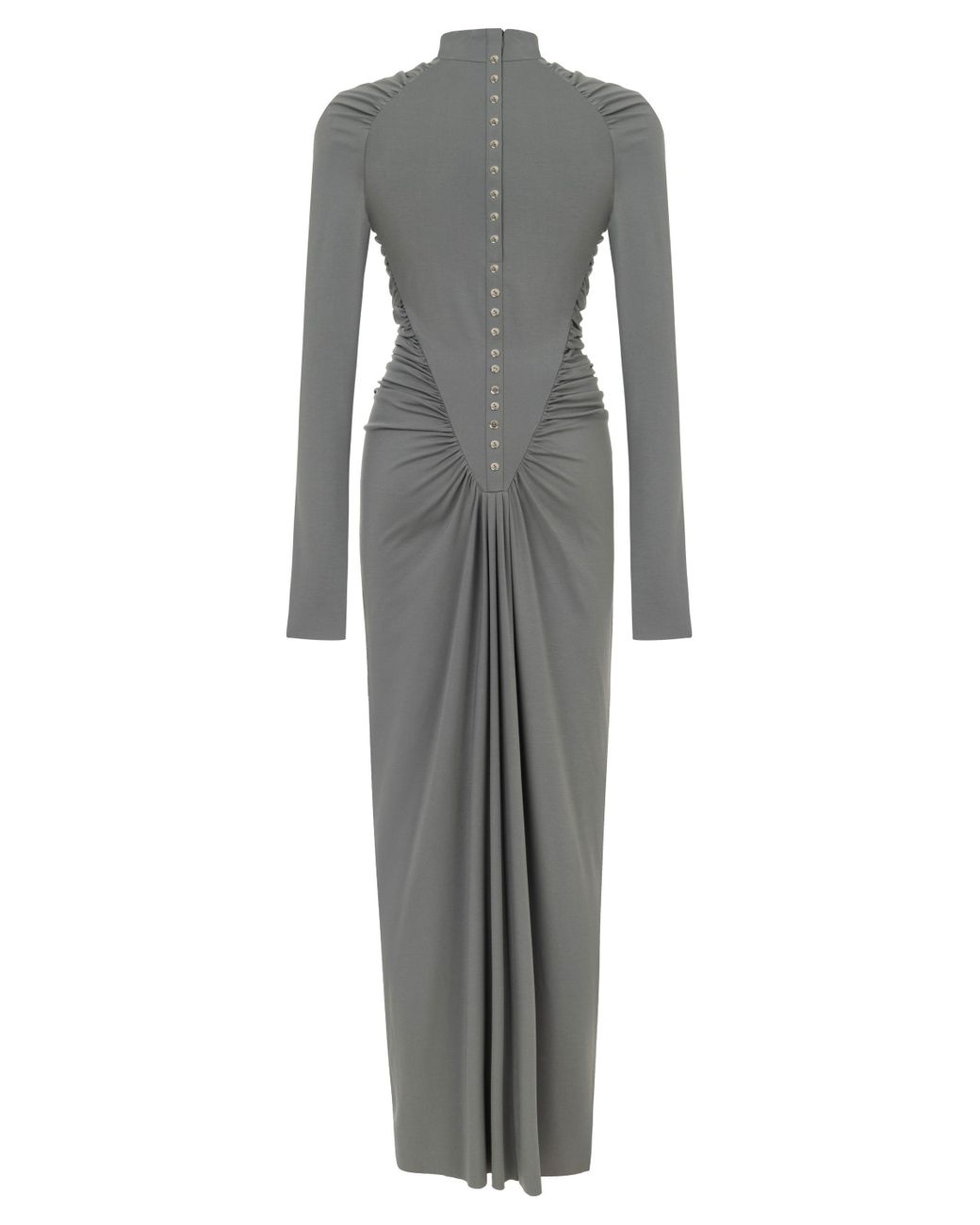 Nocturne Neutrals Halter Neck Maxi Dress With Drape Details-Mink in Gray |  Lyst