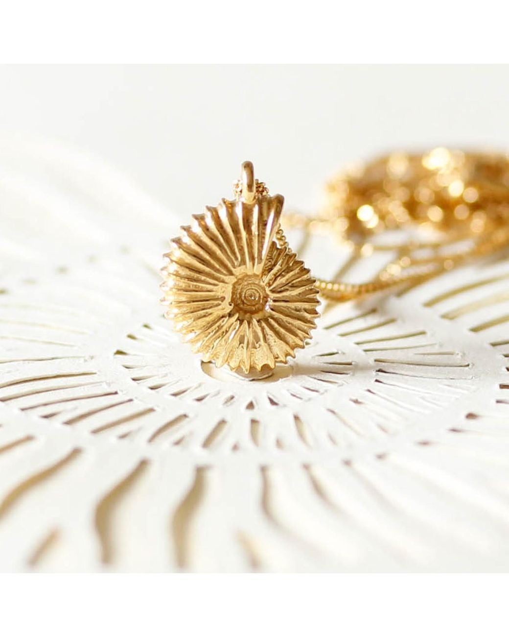 Lee Renee Metallic Ammonite Necklace
