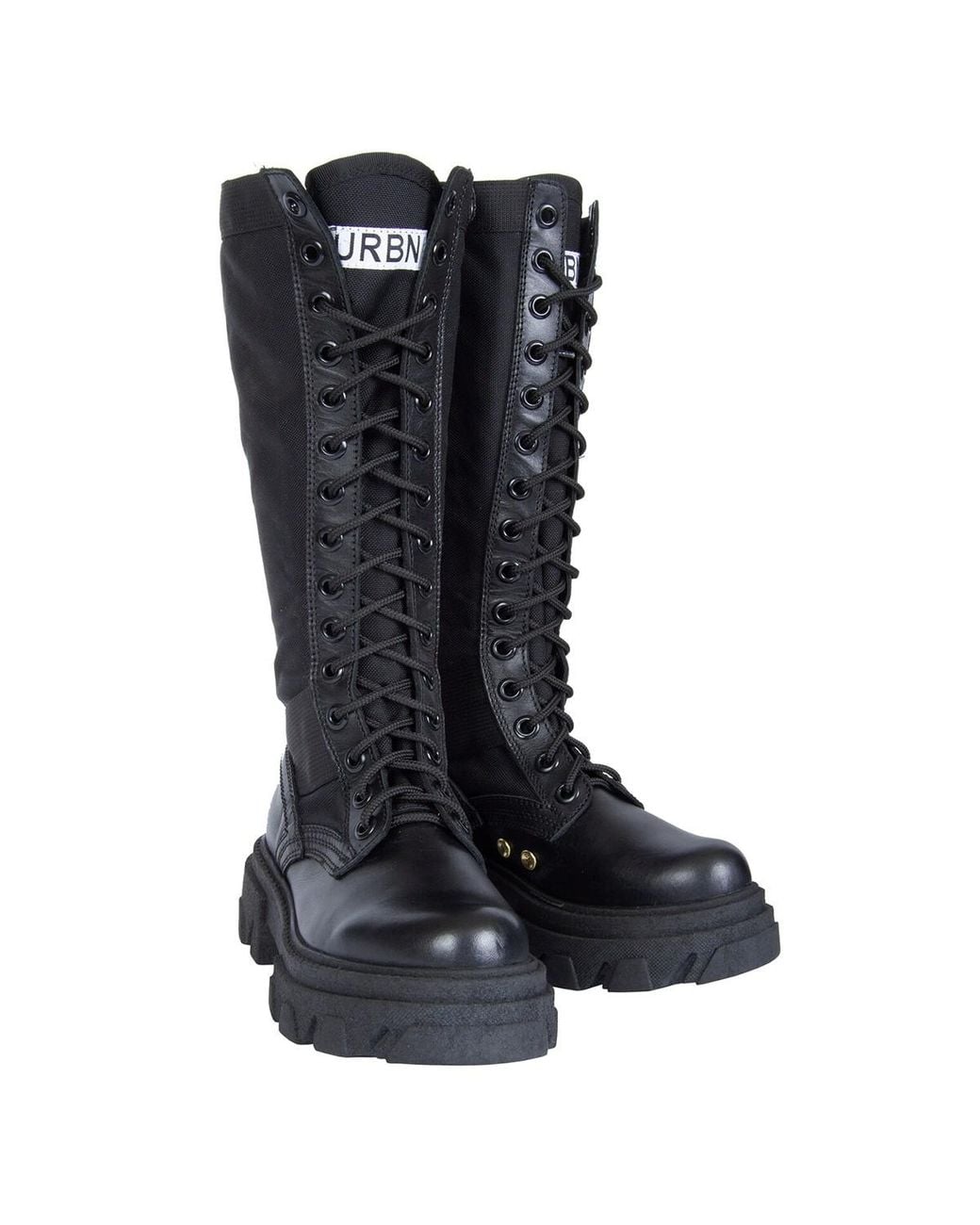 Urbnkicks Black Jungle Tall Knee-High Boots