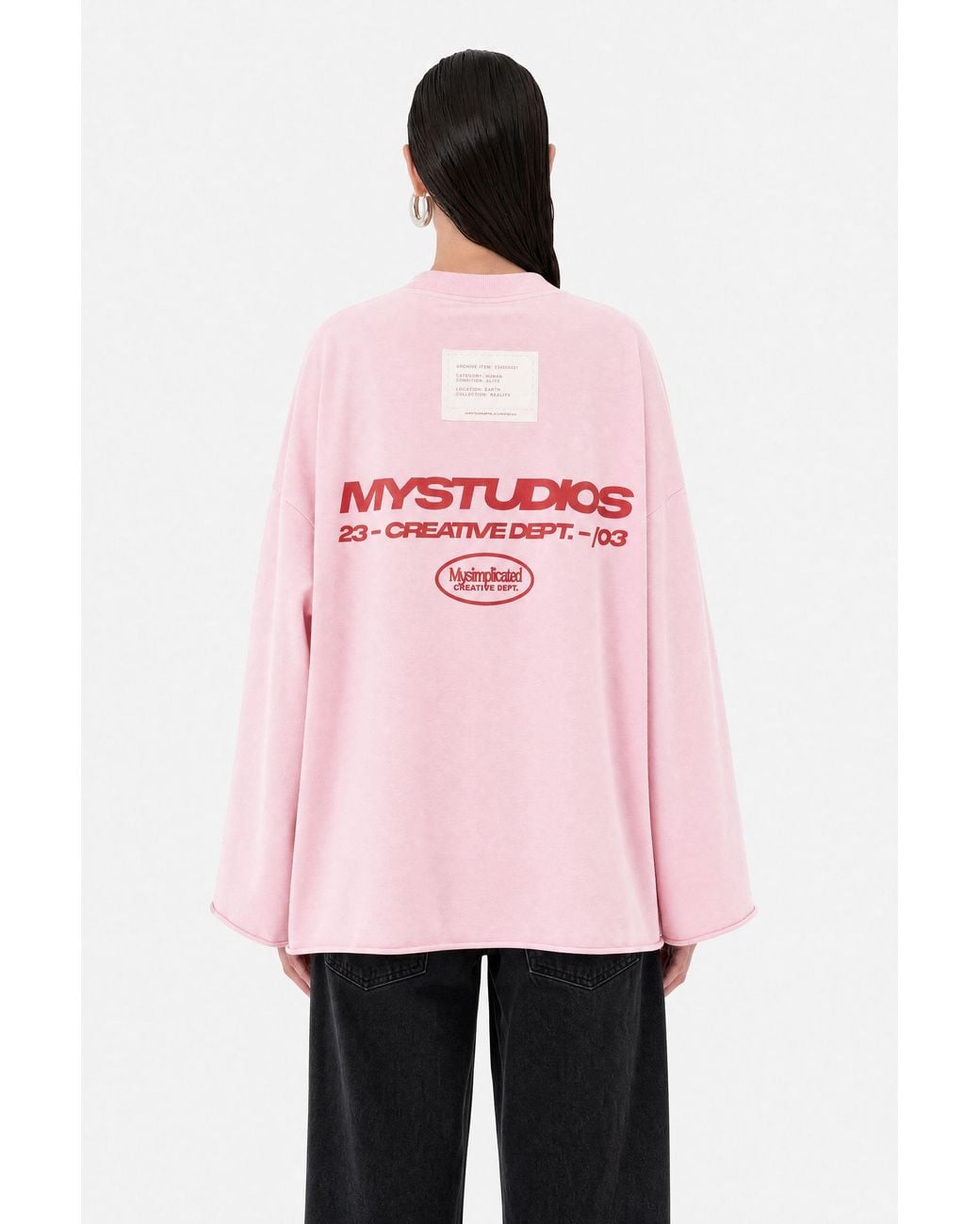 mysimplicated Pink Mystudios Oversized Tee