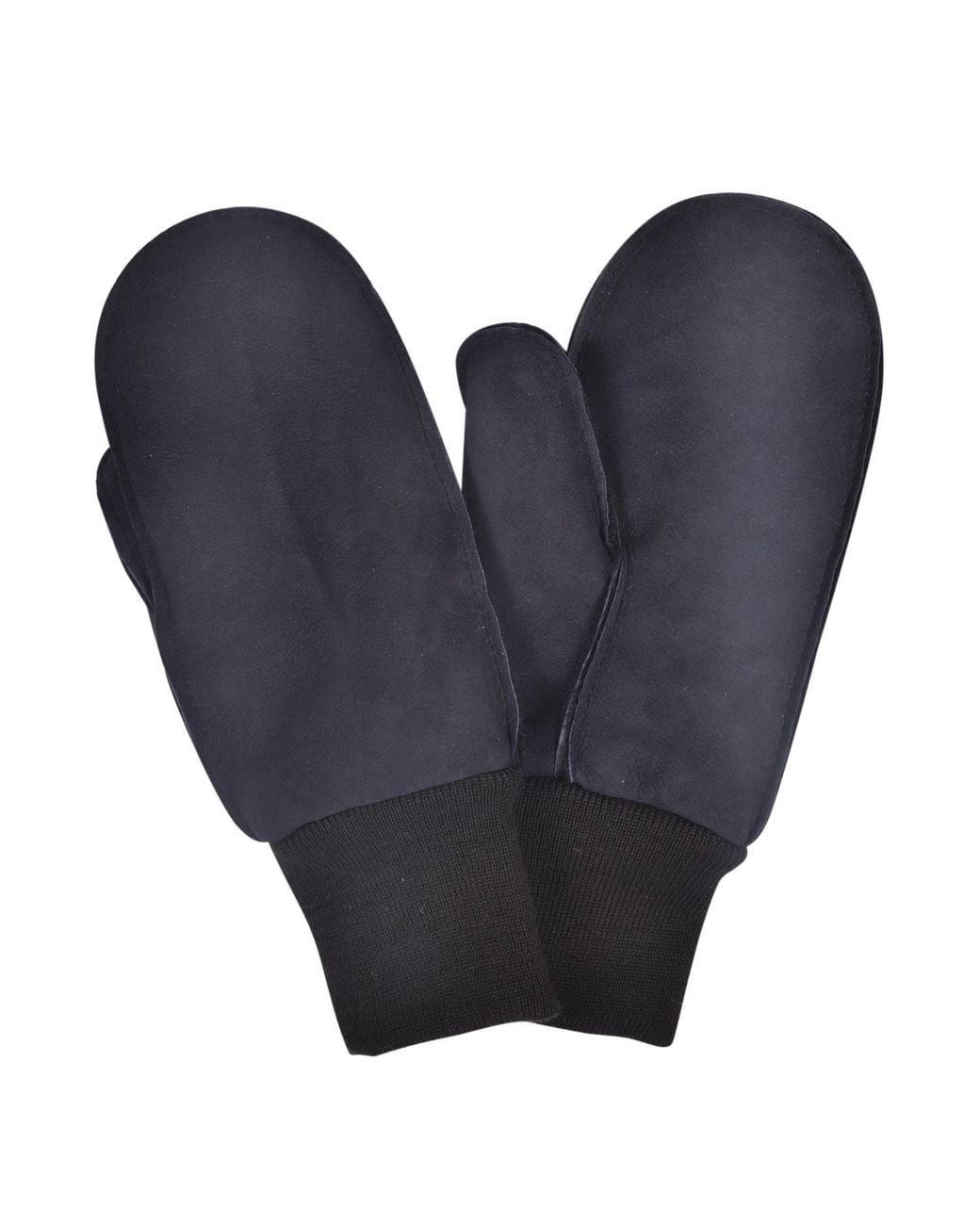 Owen Barry Blue Sheepskin Mittens