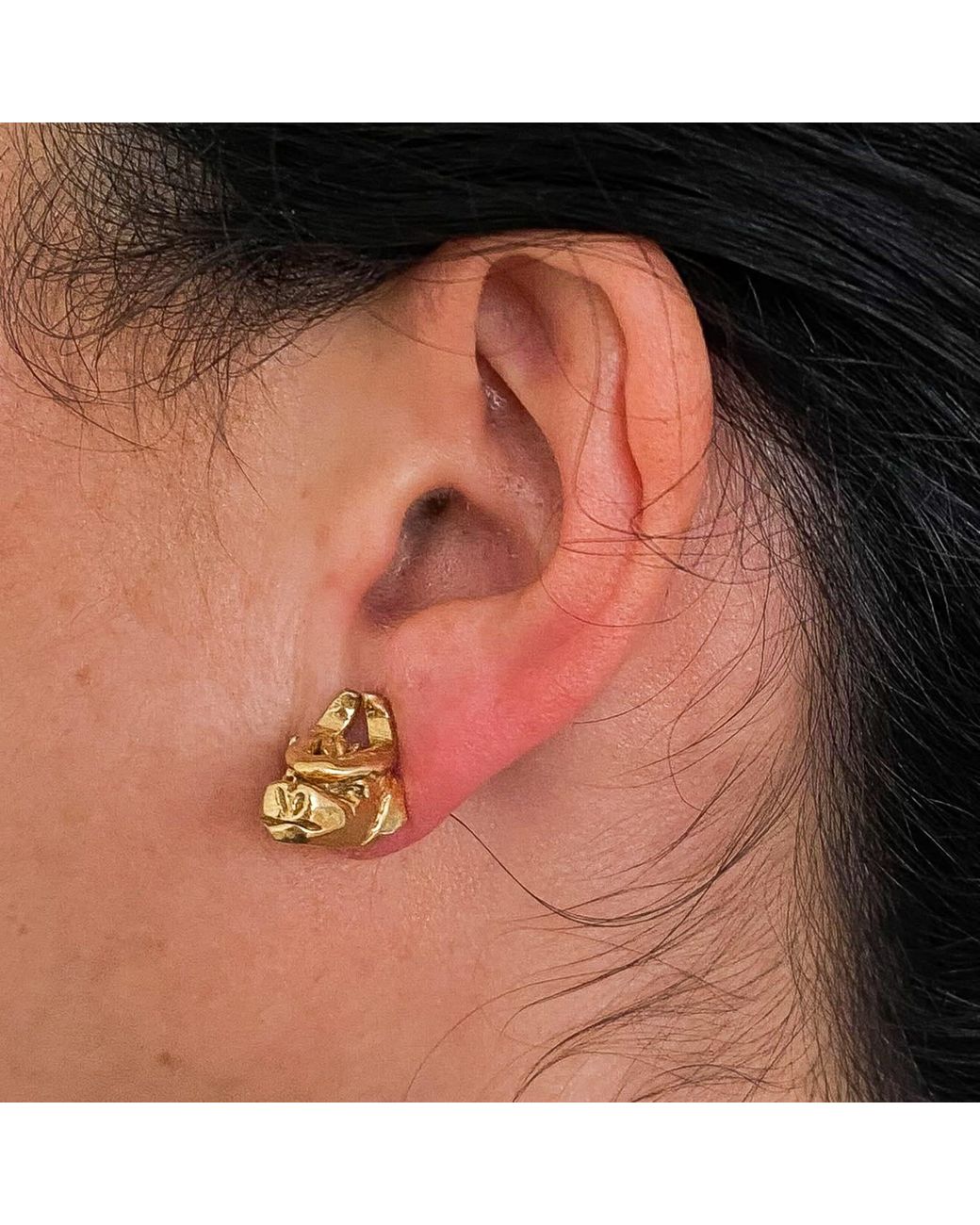 Raxada Metallic Cuélebres Earrings Plated