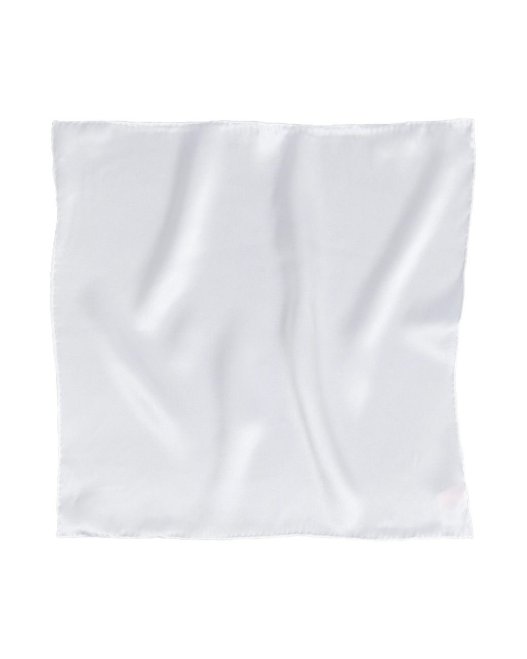 Lost Pattern White Dapper Fold Silk Pocket Square for men