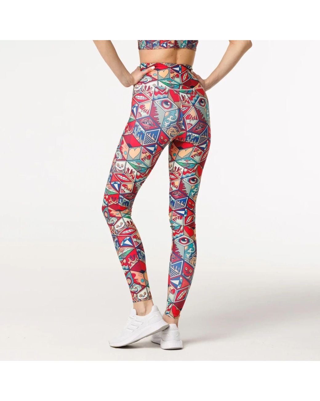 Aloha From Deer Red Pandora's Box Highwaist Leggings