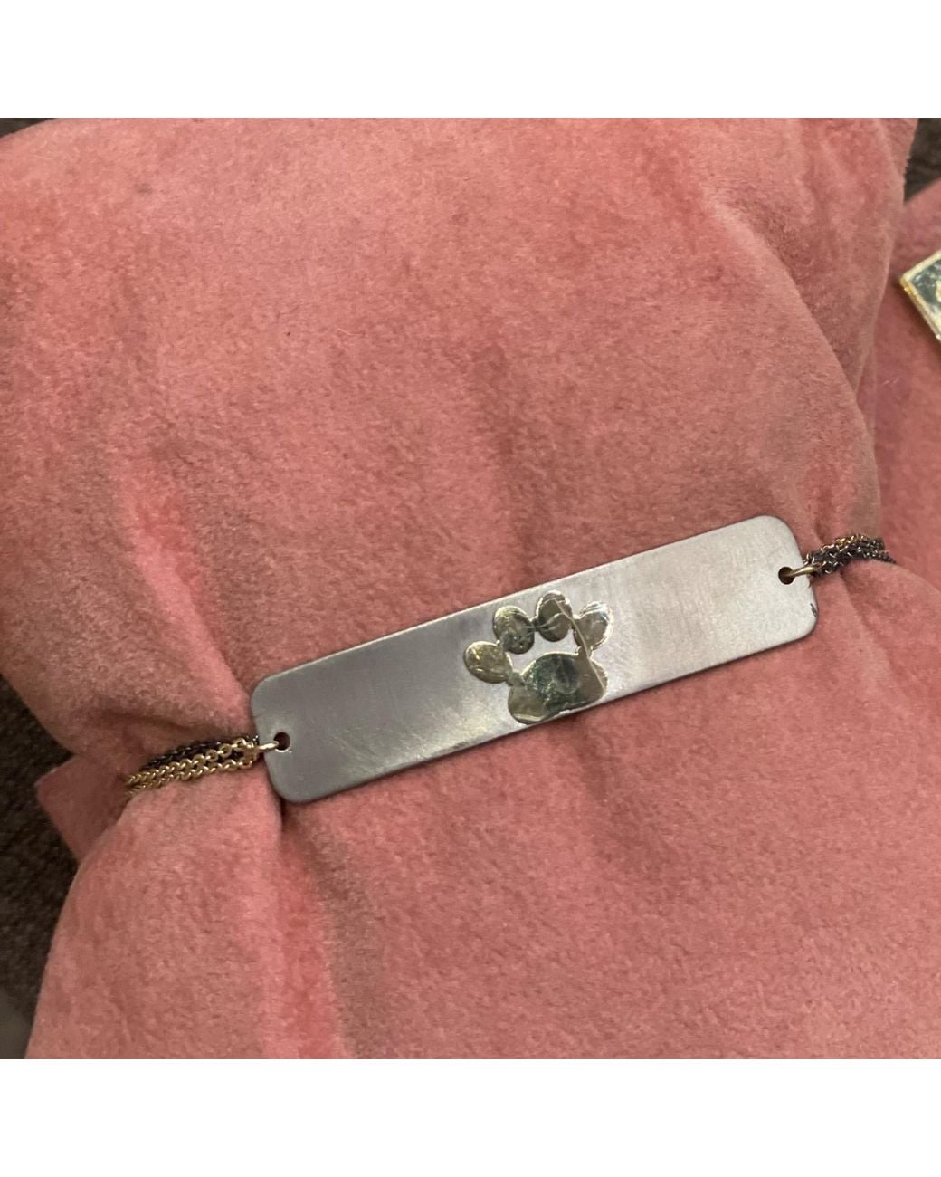 Ecce | Artisan Diamonds Metallic 14K Solid Paw Bracelet Titanium Customized