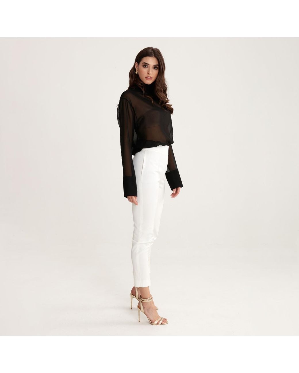 Lita Couture Black Oversized Blouse