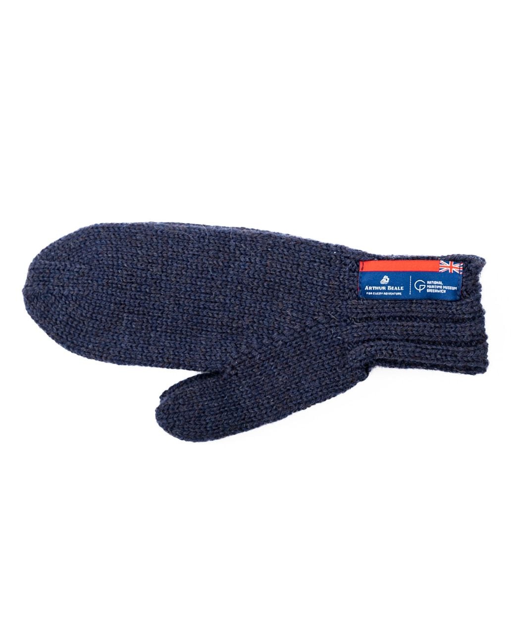 Arthur Beale Blue Maritime Wool Mitten for men