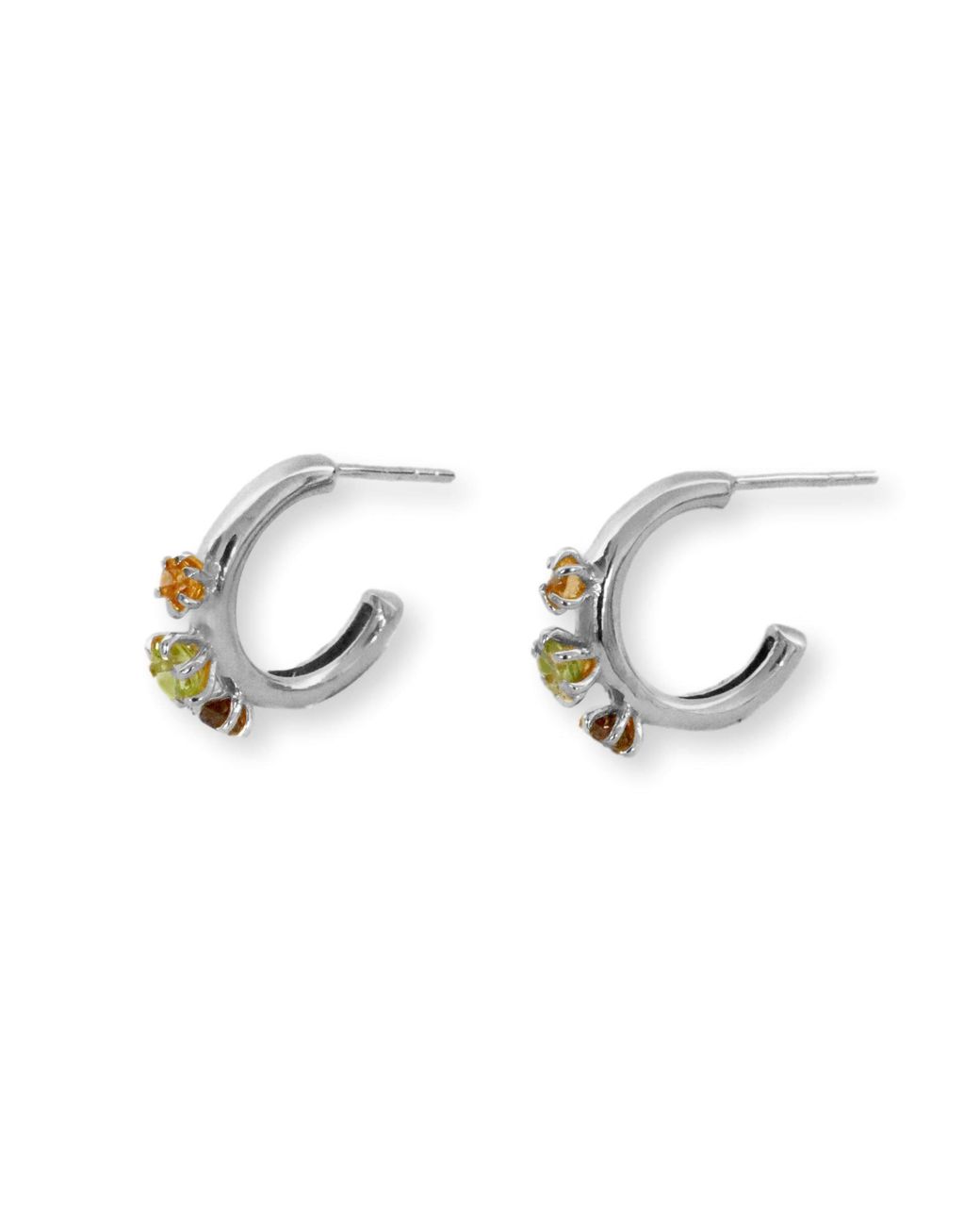 Gem Island Metallic Aura Earrings