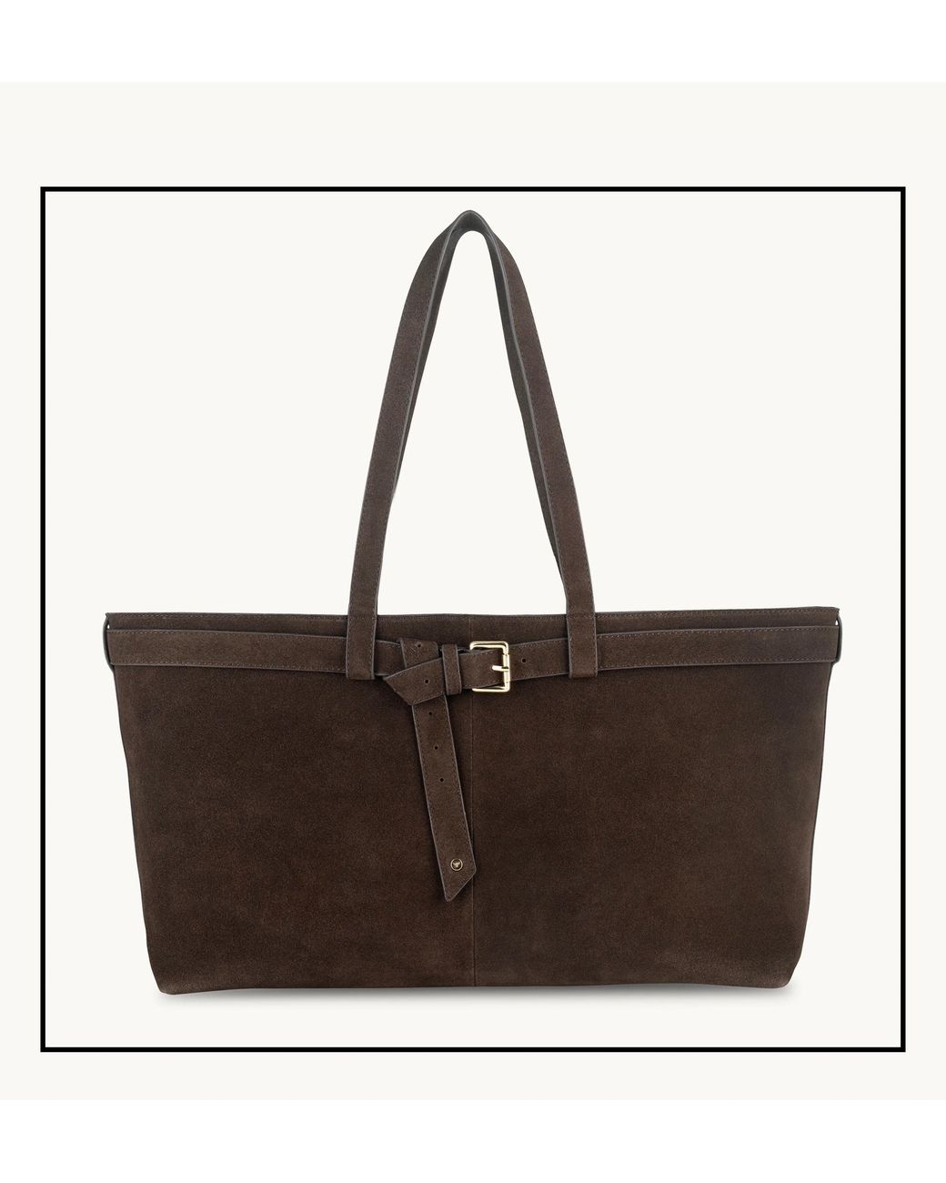 Apatchy London Brown The Esme Chocolate Suede Bag