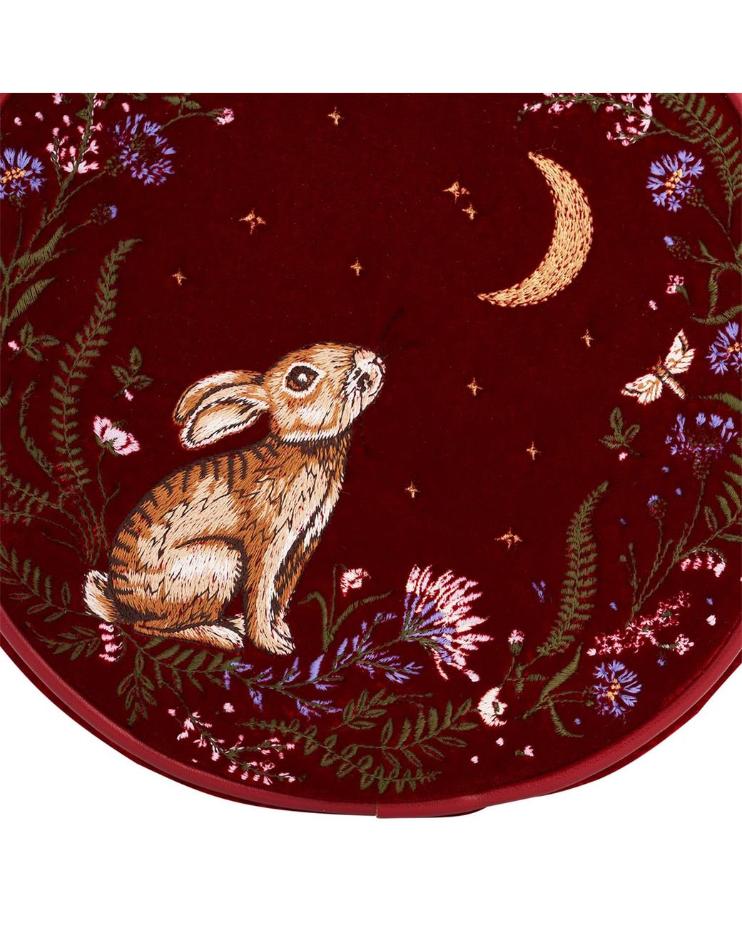 Fable England Star Gazing Rabbit Embroidered Circle Bag | Lyst