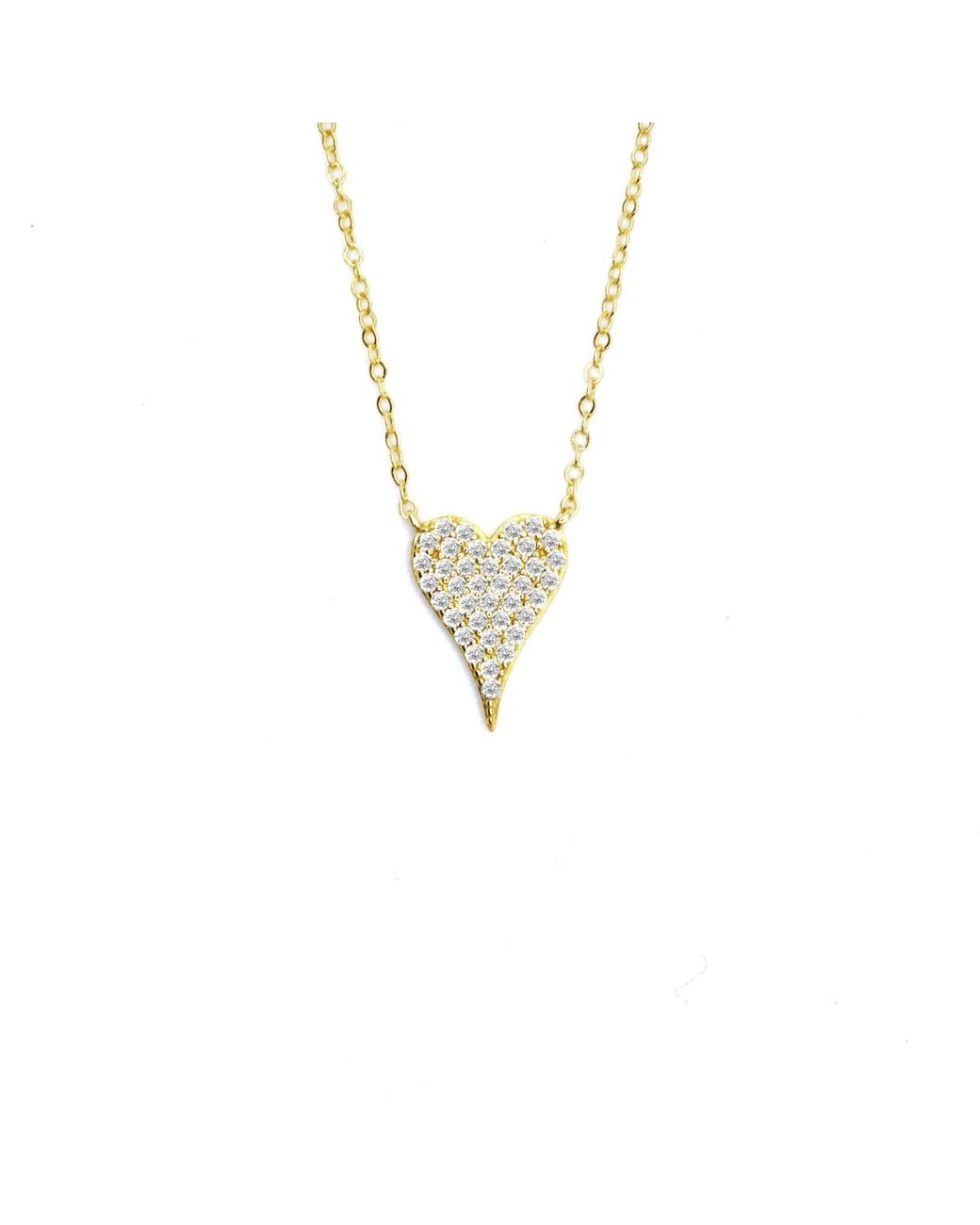 VicStoneNYC Fine Jewelry Metallic Lovely Small Heart Vermeil Necklace