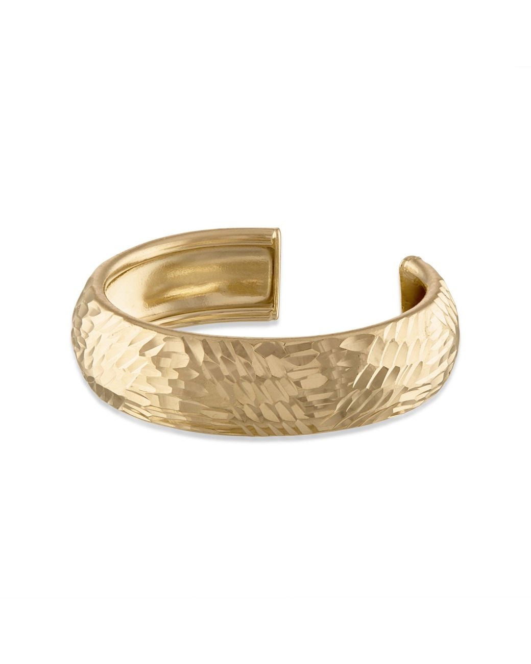 Zahav Jewelry Metallic 14K Solid 4Mm Wide Diamond Cut Toe Ring