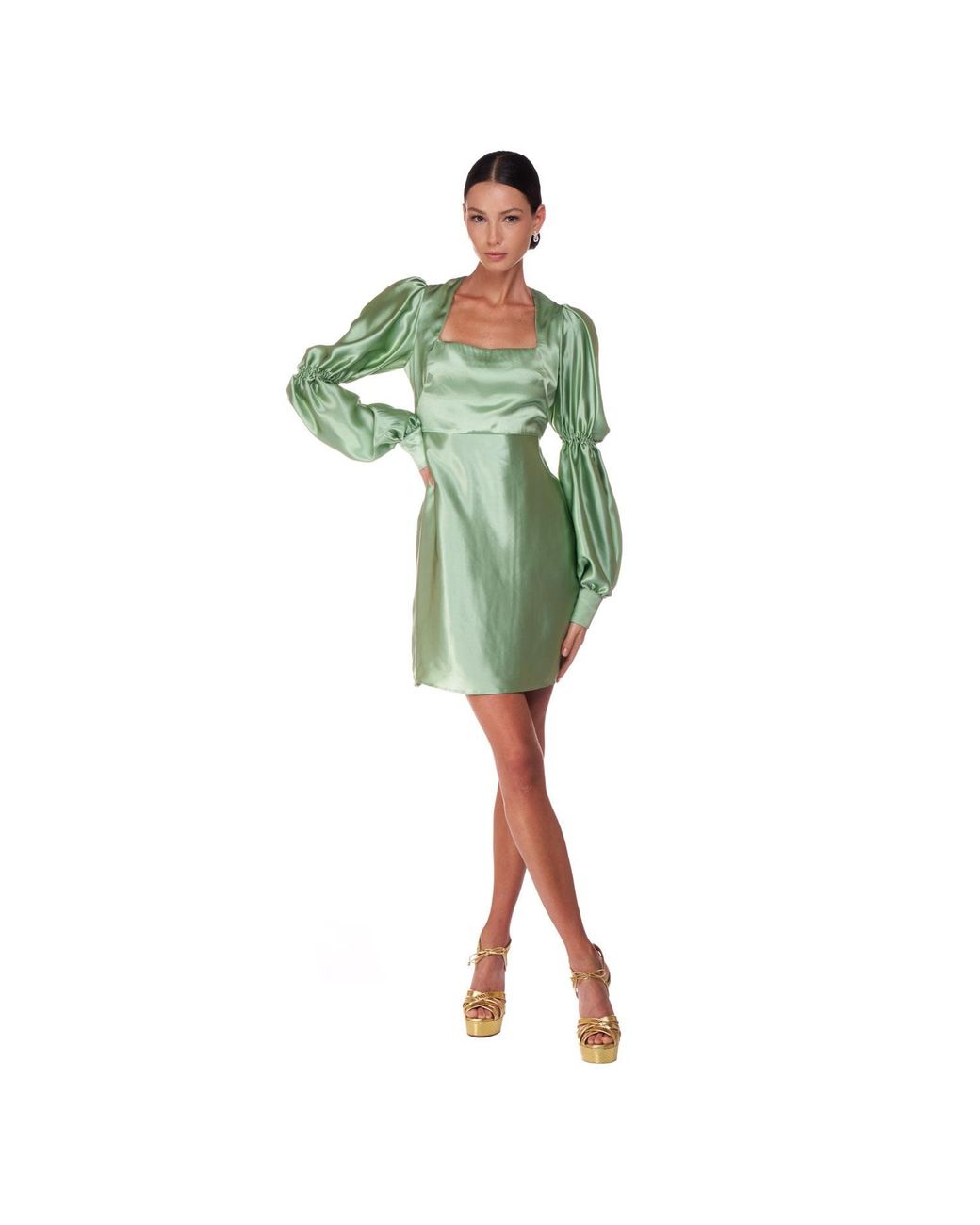 Sofia Tsereteli Green Short Light Dress
