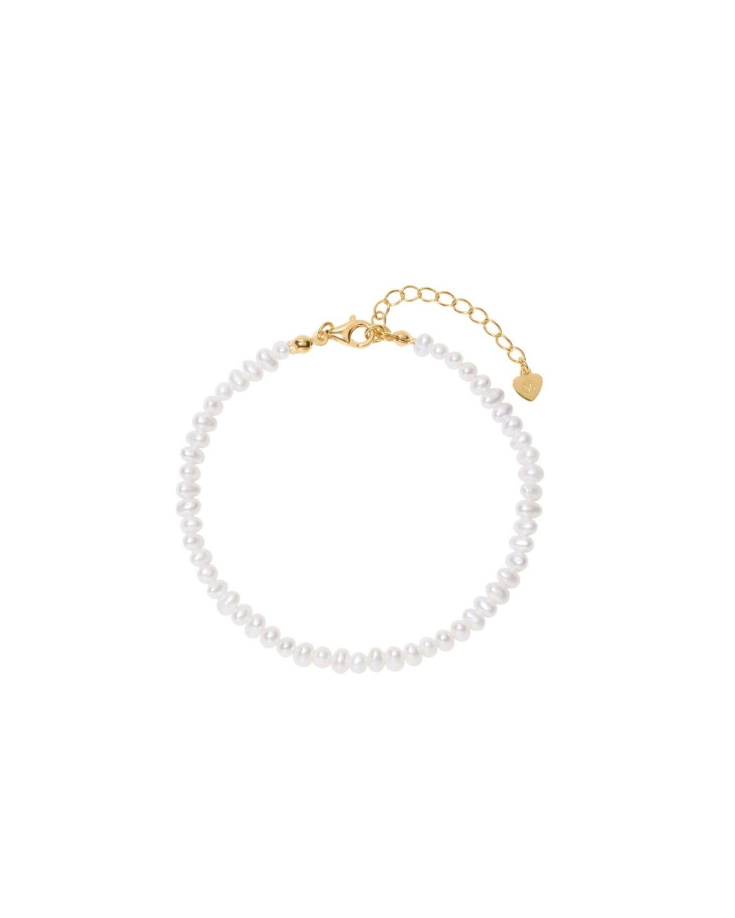 Vanhi Metallic Celia Micro Freshwater Pearl Bracelet