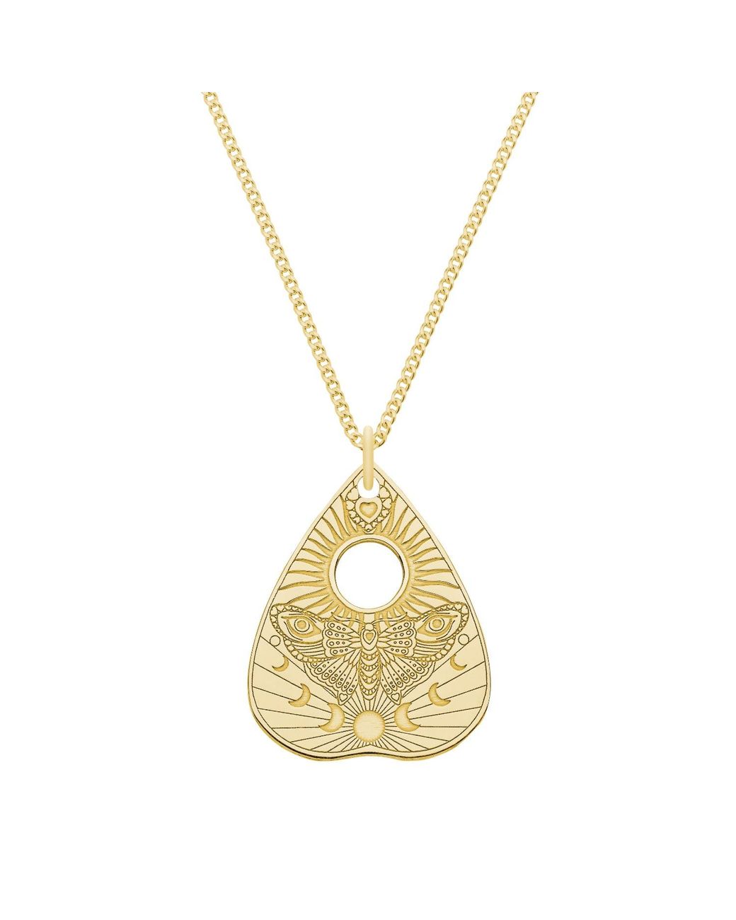 CarterGore Metallic Small Solid Moth Planchette