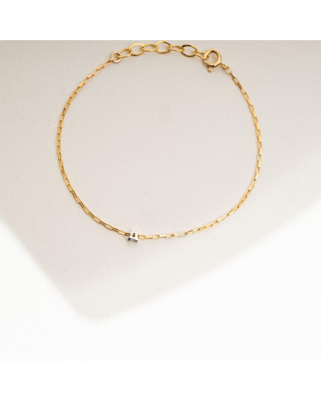 Kate Koel Metallic Initial Bracelet