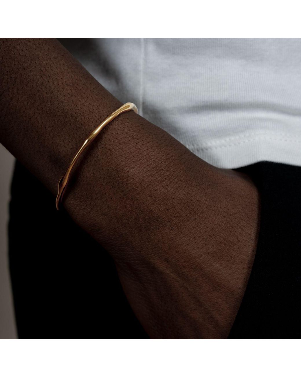 Dower & Hall Metallic Waterfall Bangle for men