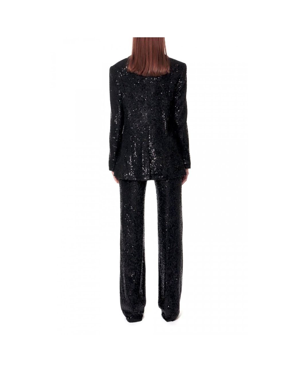 AGGI by HALEWSKI Black Luna Obsidian Sequined Blazer