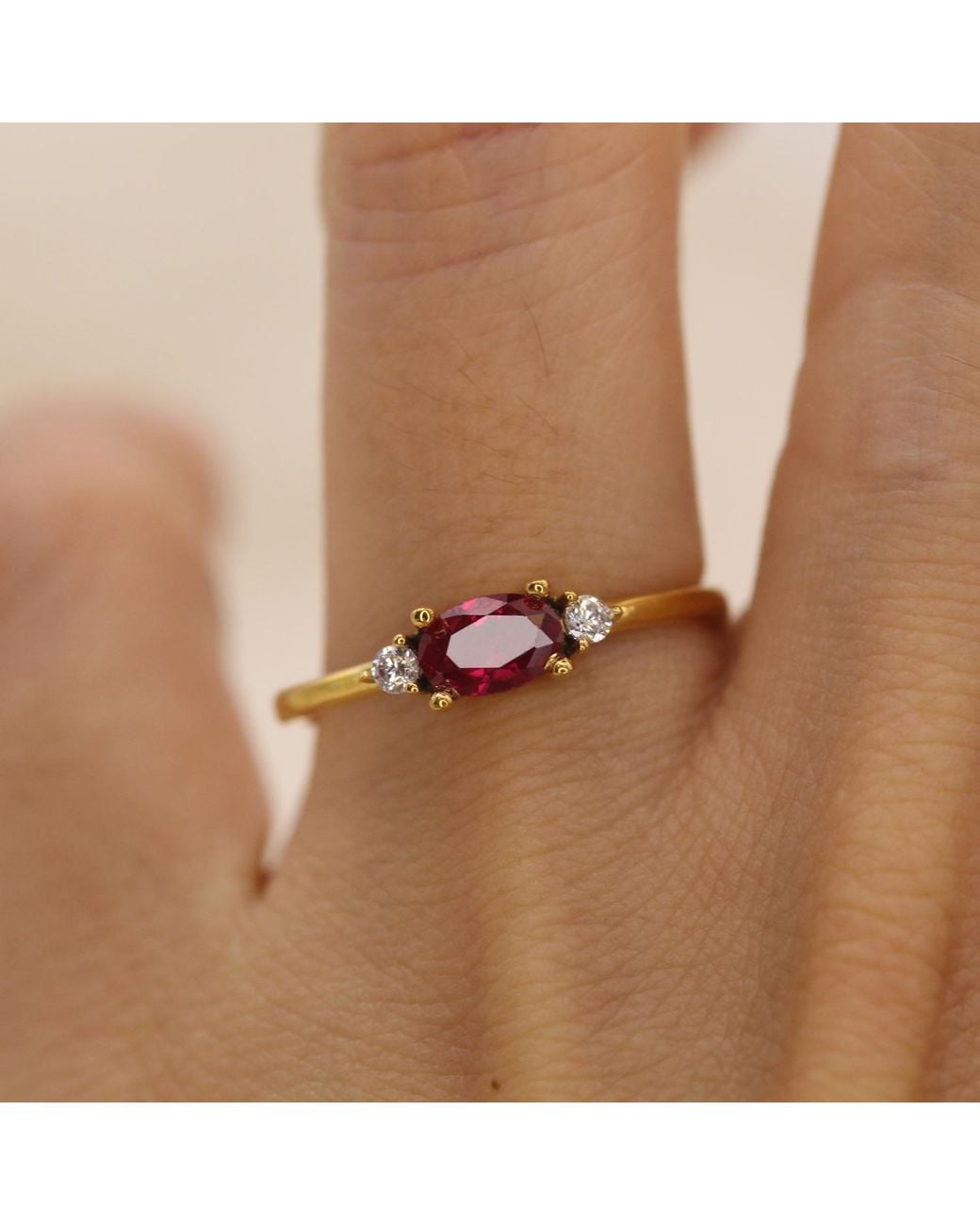 VicStoneNYC Fine Jewelry Yellow Natural Oval Ruby And Diamond Ring