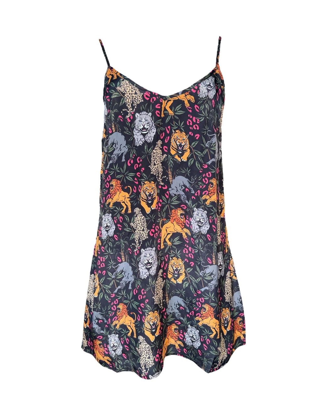 Any Old Iron Blue Big Cats Short Dress