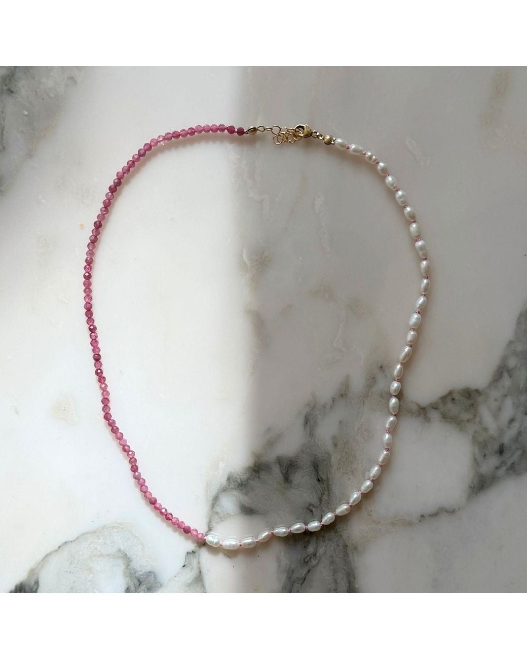 Herself Collections Metallic Tourmaline Pearl Necklace