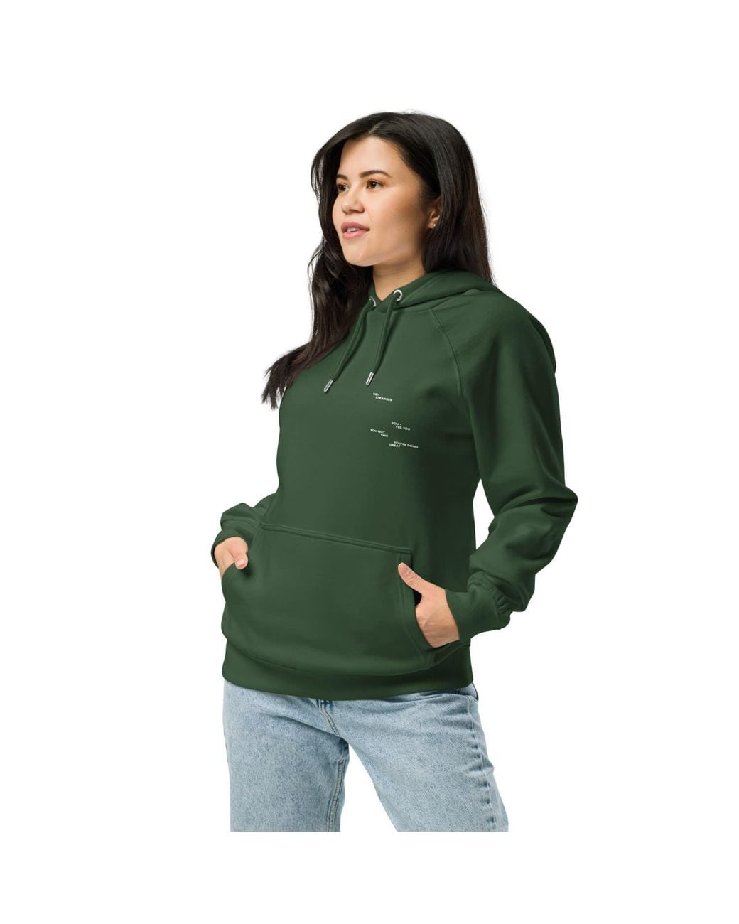 Anchor and Crew Green Bottle Seven You Are Enough X Mental Health Editions Organic Cotton Hoodie