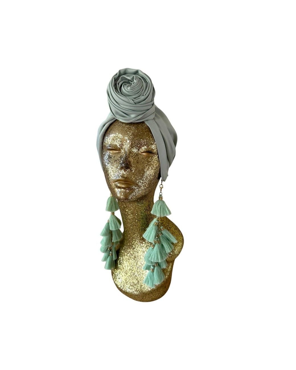 Julia Clancey Green Edith Mint Chacha Turban