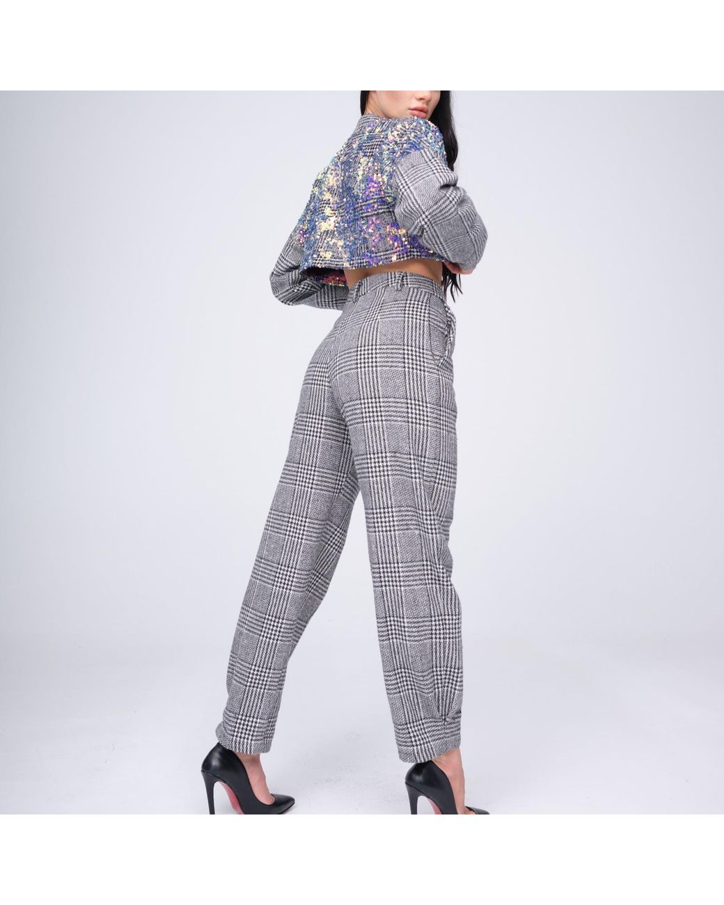 Moov Blue Checkered Pants