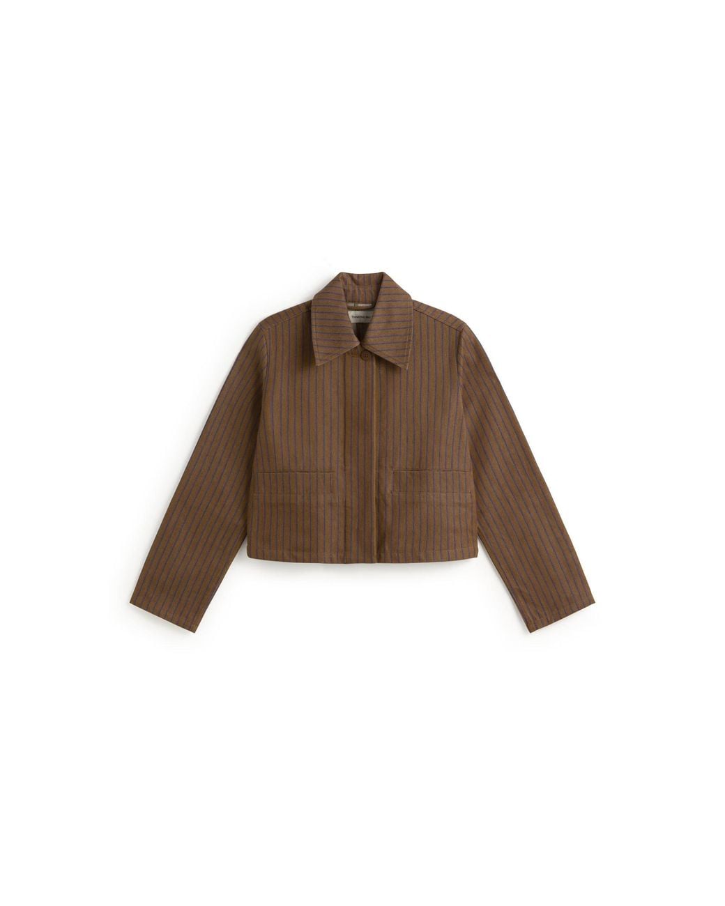 Thinking Mu Brown Striped Natural Dyes Astrid Jacket