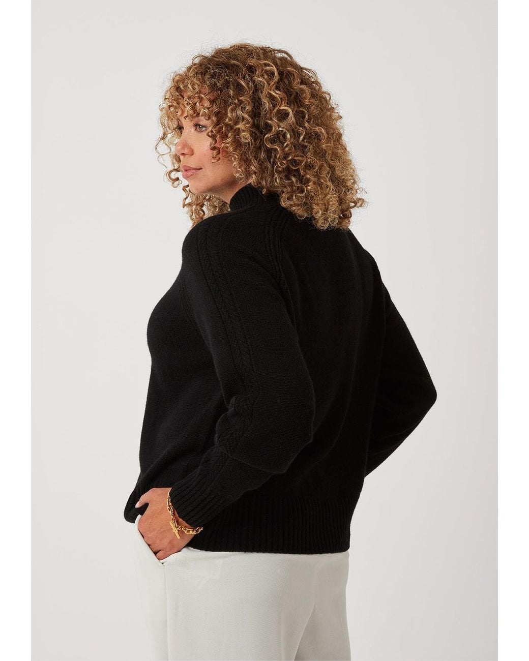 Loop Cashmere Black The Luxe Turtle Neck