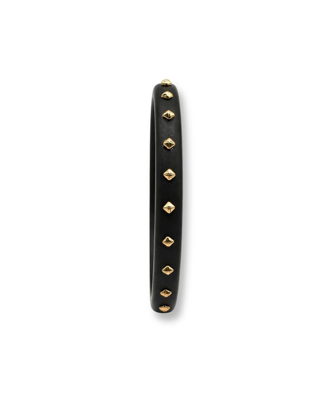 Michael Nash Jewelry Black Clementine Studded Matte Resin Bangle