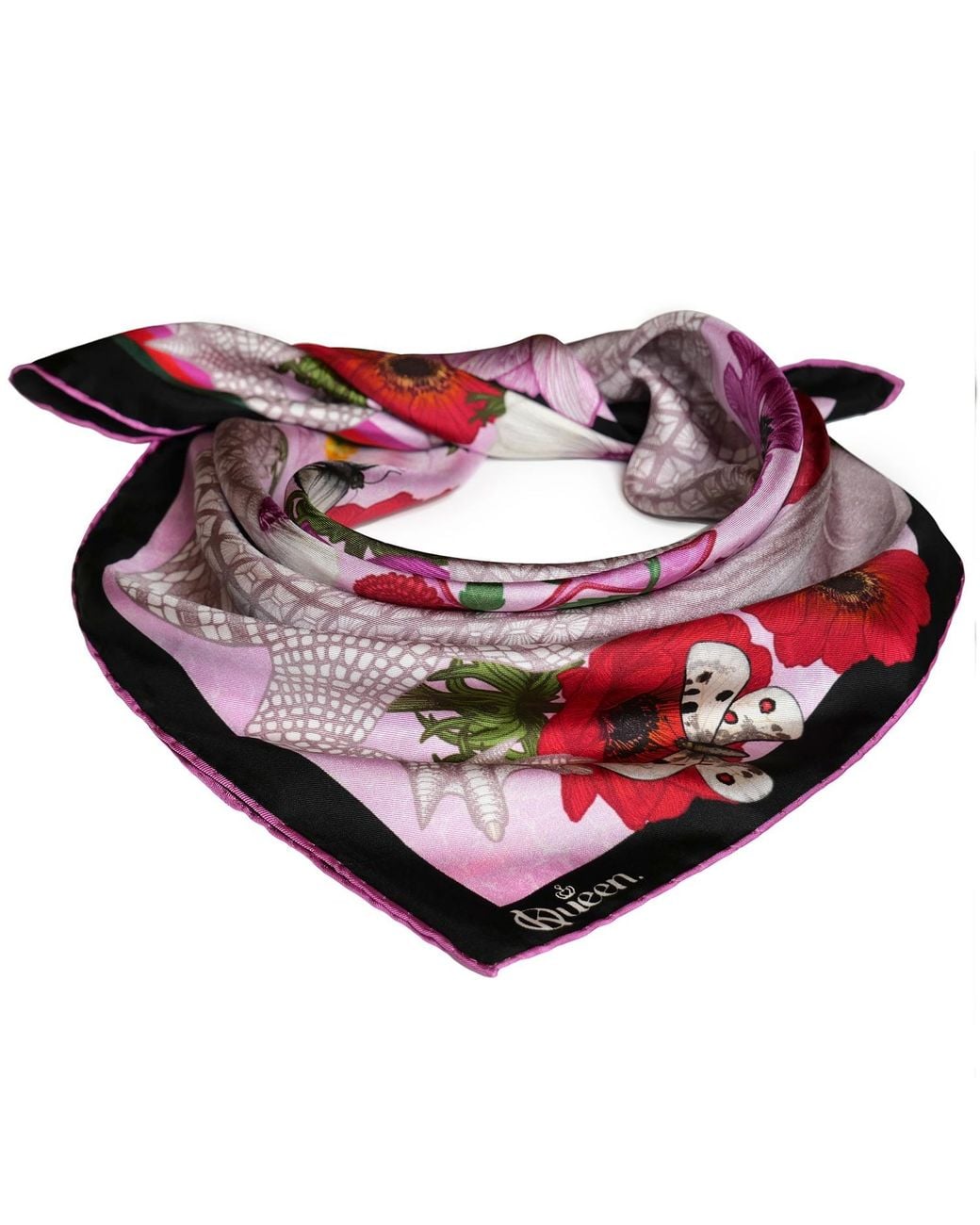 Kueen Pink Silk Scarf