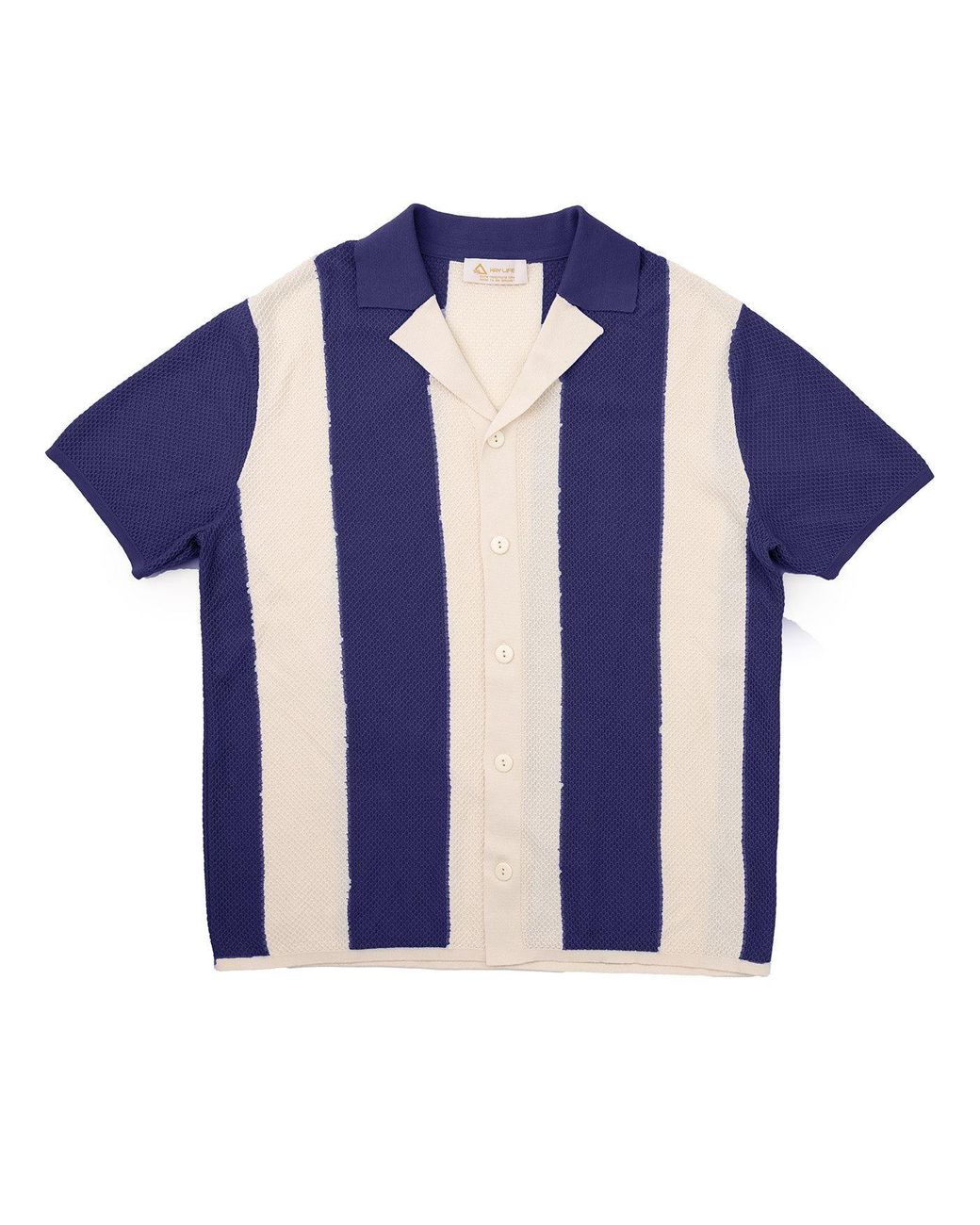 Hay Life Blue Striped Knit Shirt