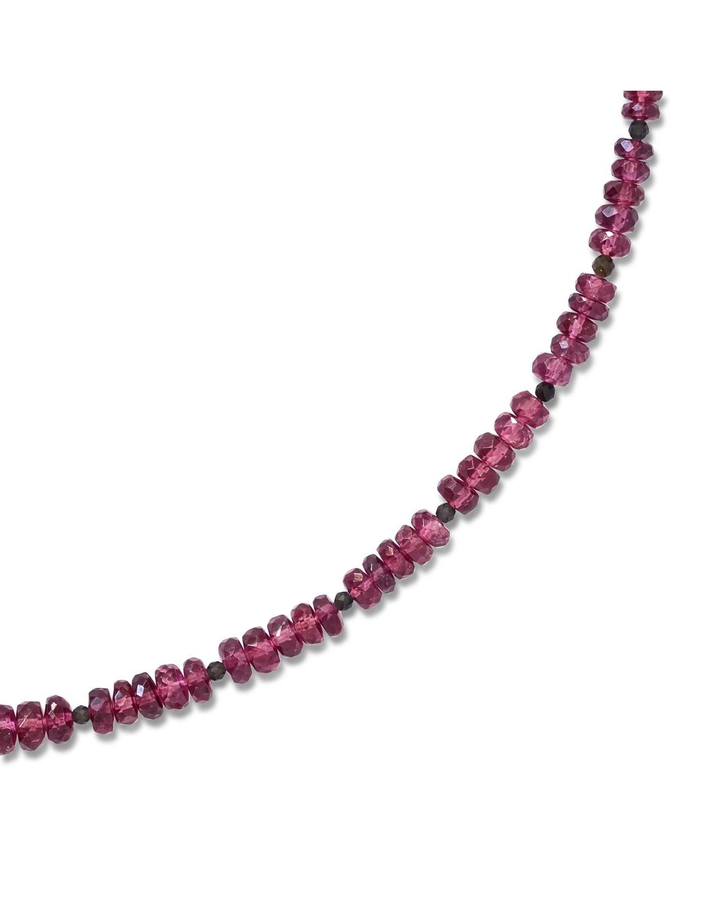 Bombyx House Metallic Birthstone January Garnet Necklace