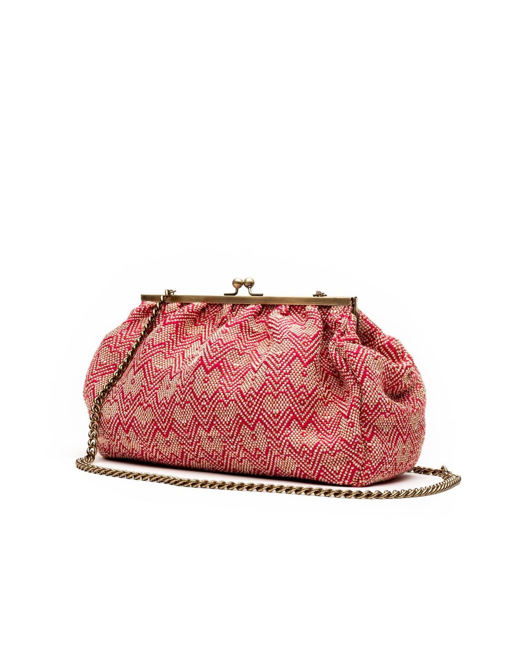Danni Ro Red Neutrals Porto Clutch