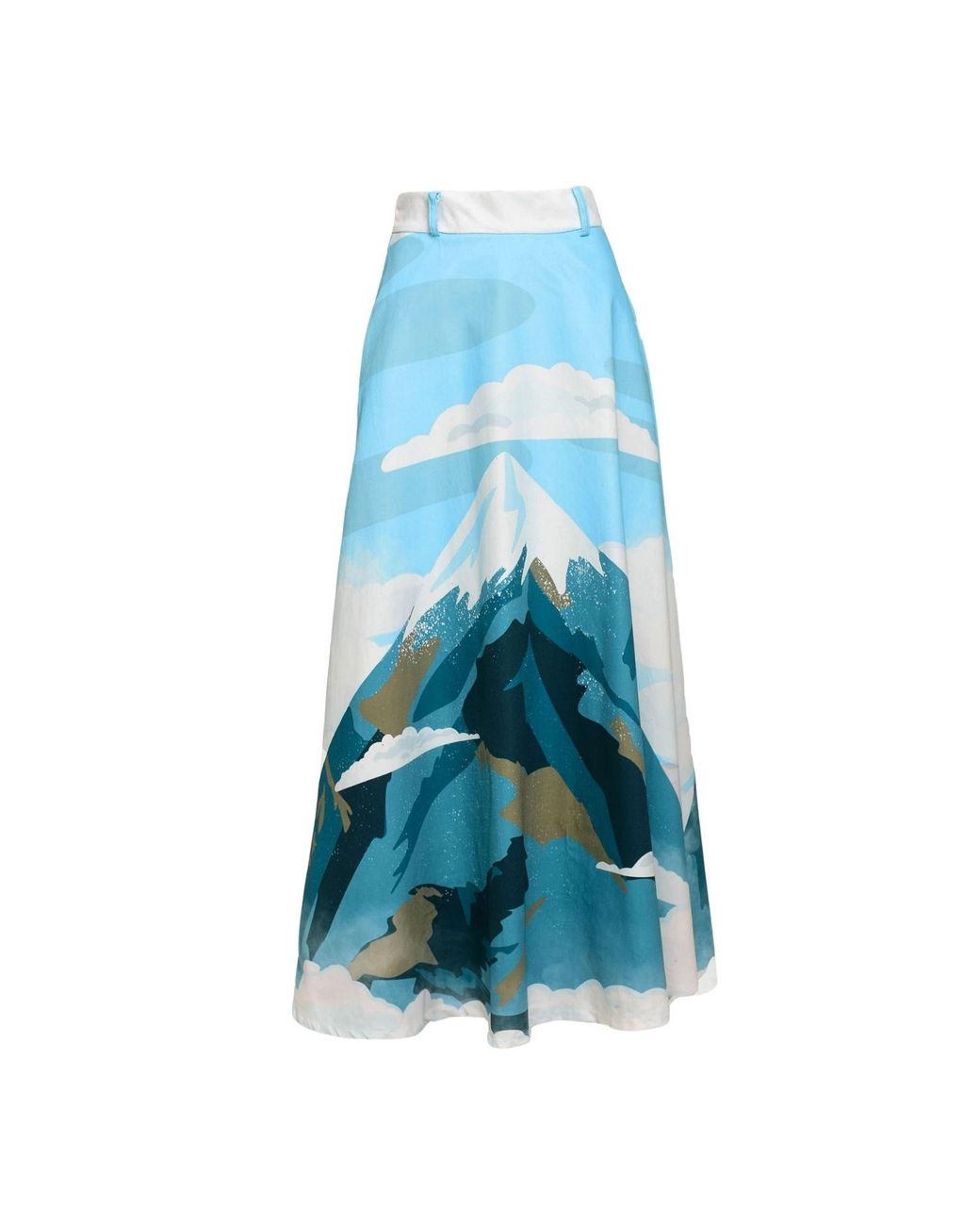 Pineapples Don't Have Sleeves Blue Tolima Snowcap Skirt
