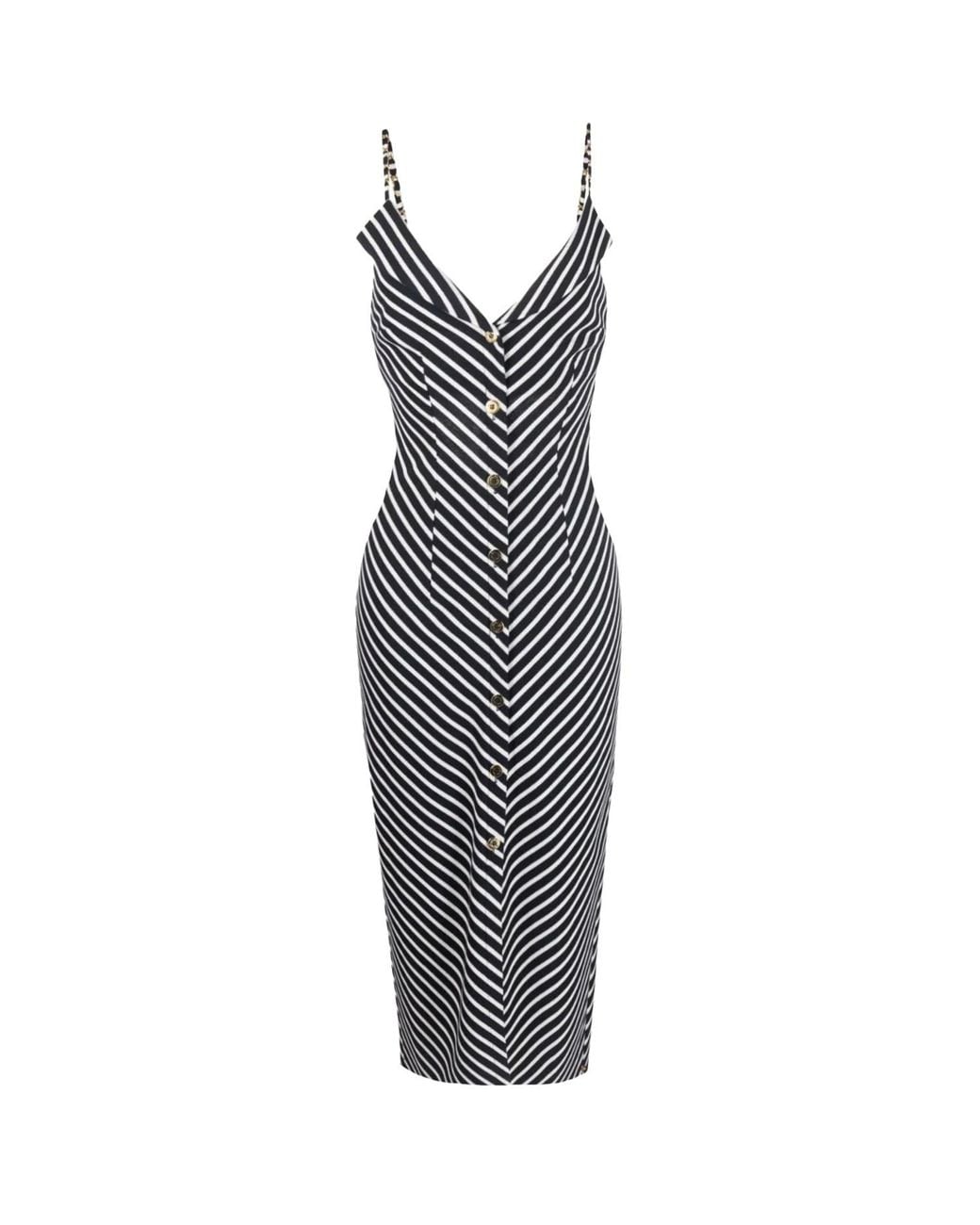 Nissa Blue Midi Dress Open-Back